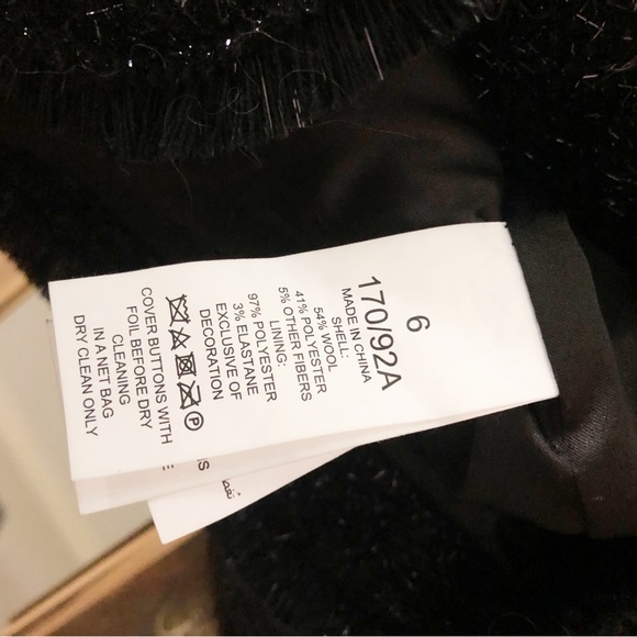 Kate Spade NY Tinsel Tweed Wool Blend Blazer - Picture 8 of 8